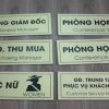 Bảng mica phòng ban