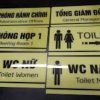 Bảng mica phòng ban